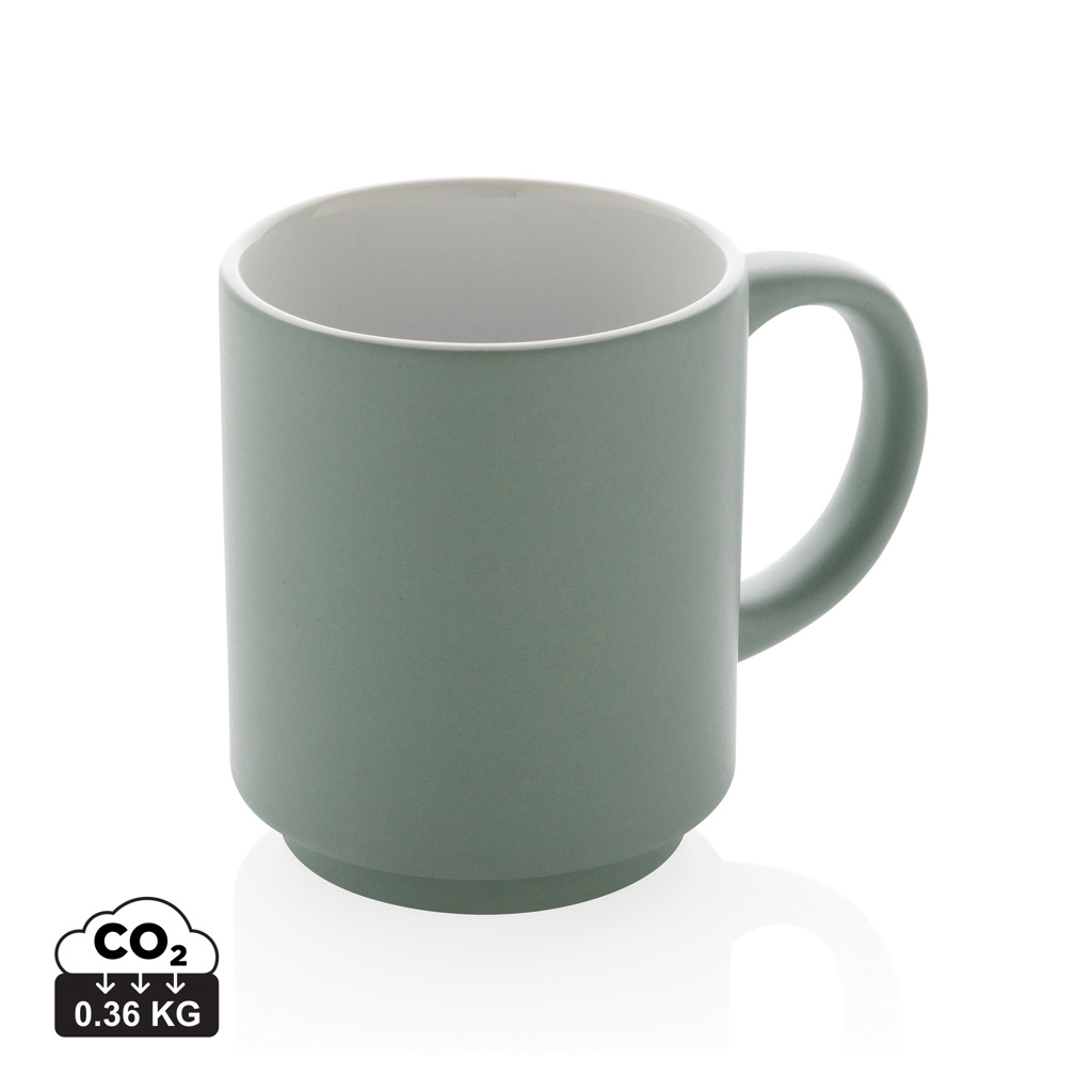 Taza apilable de cerámica 180ml