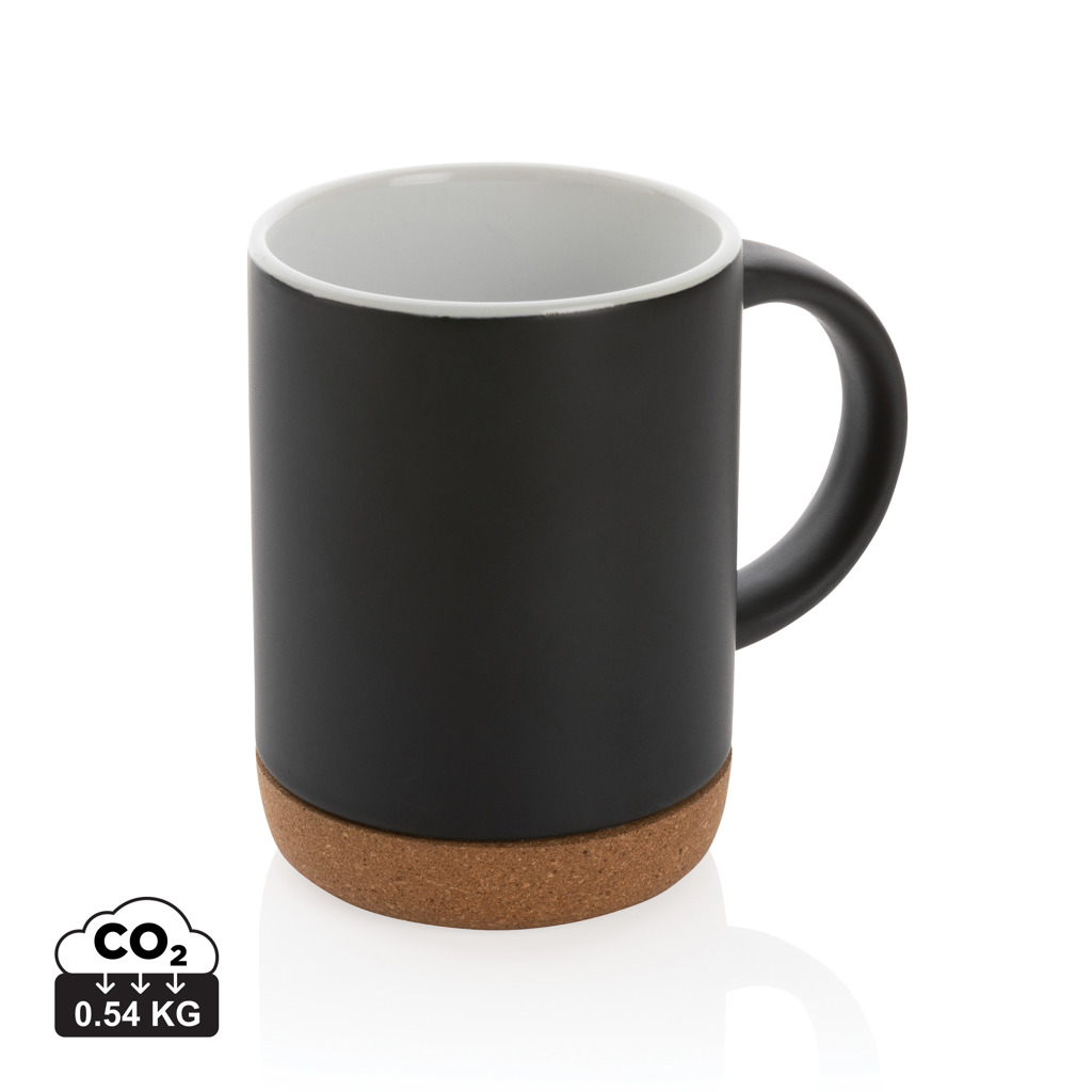 Taza de cerámica con base de corcho 280 ml