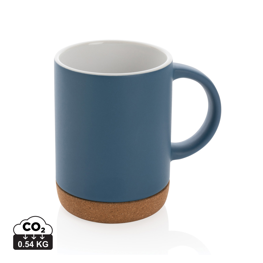 Taza de cerámica con base de corcho 280 ml