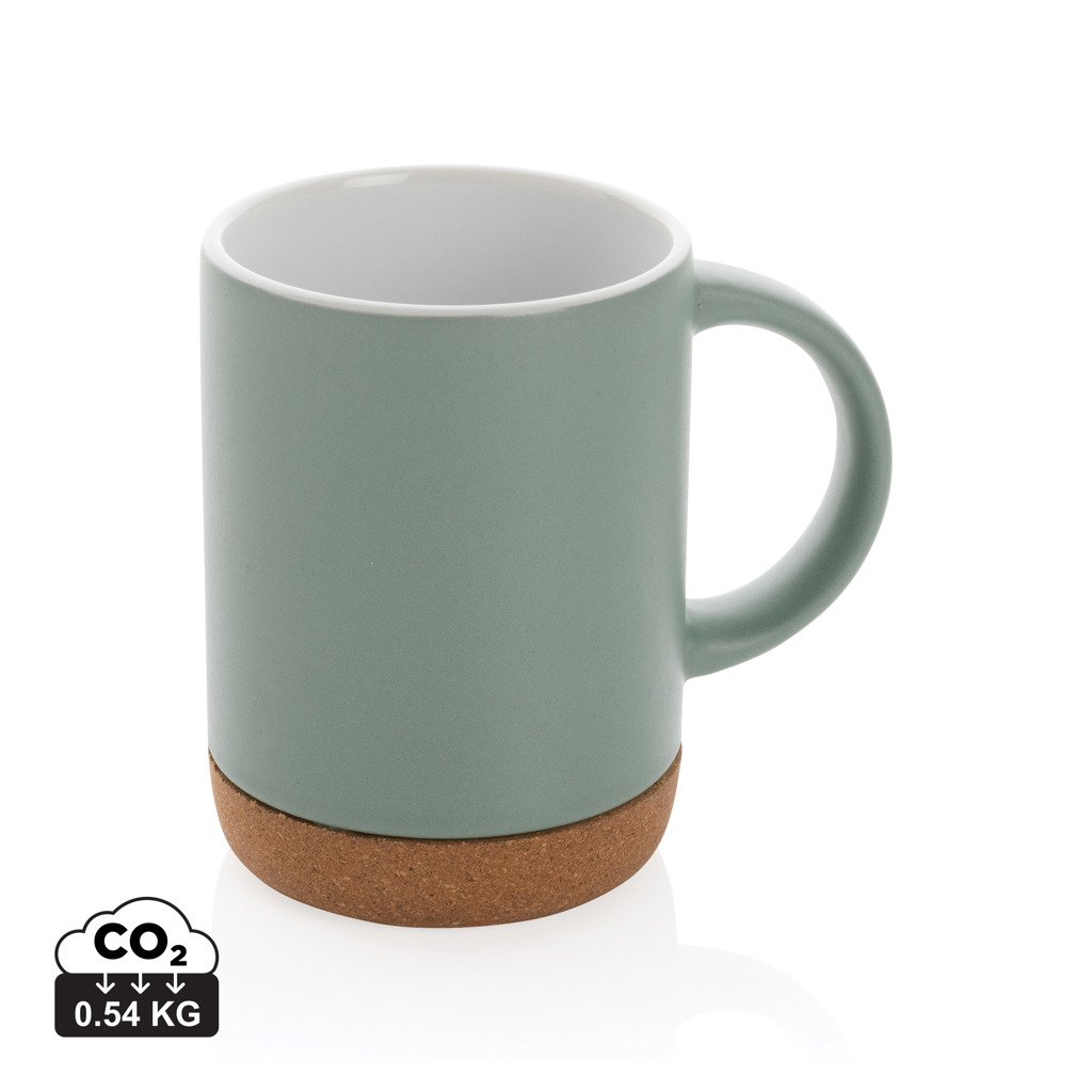 Taza de cerámica con base de corcho 280 ml