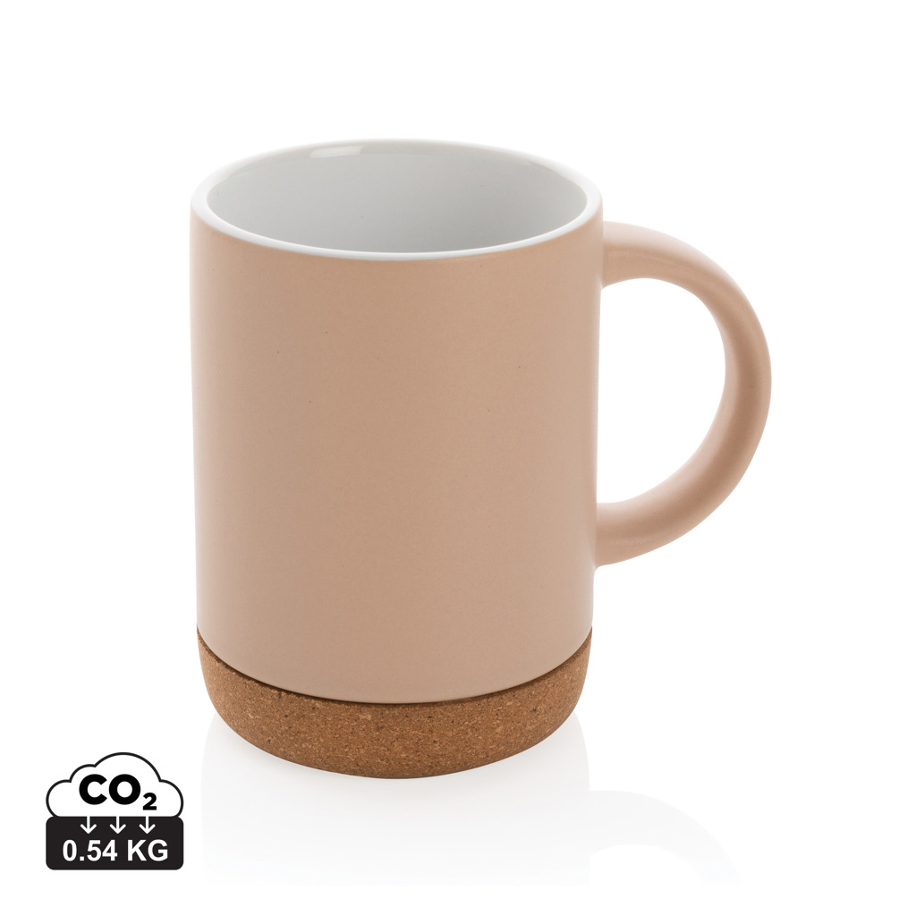Taza de cerámica con base de corcho 280 ml