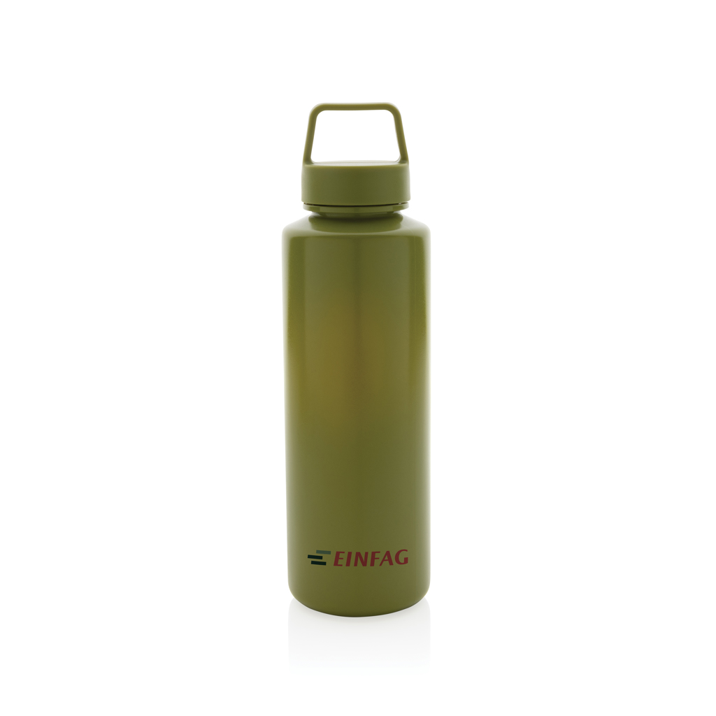Picture of RCS certified recycled PP water bottle with handle