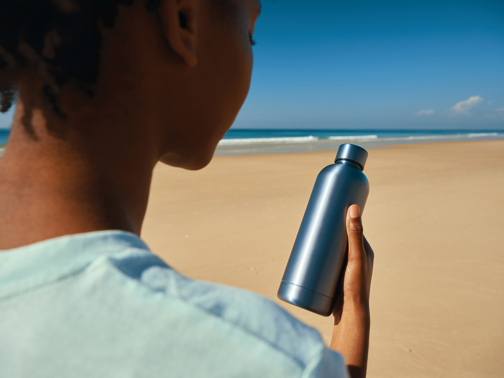 Botella al vacío Impact de acero inoxidable reciclado RCS