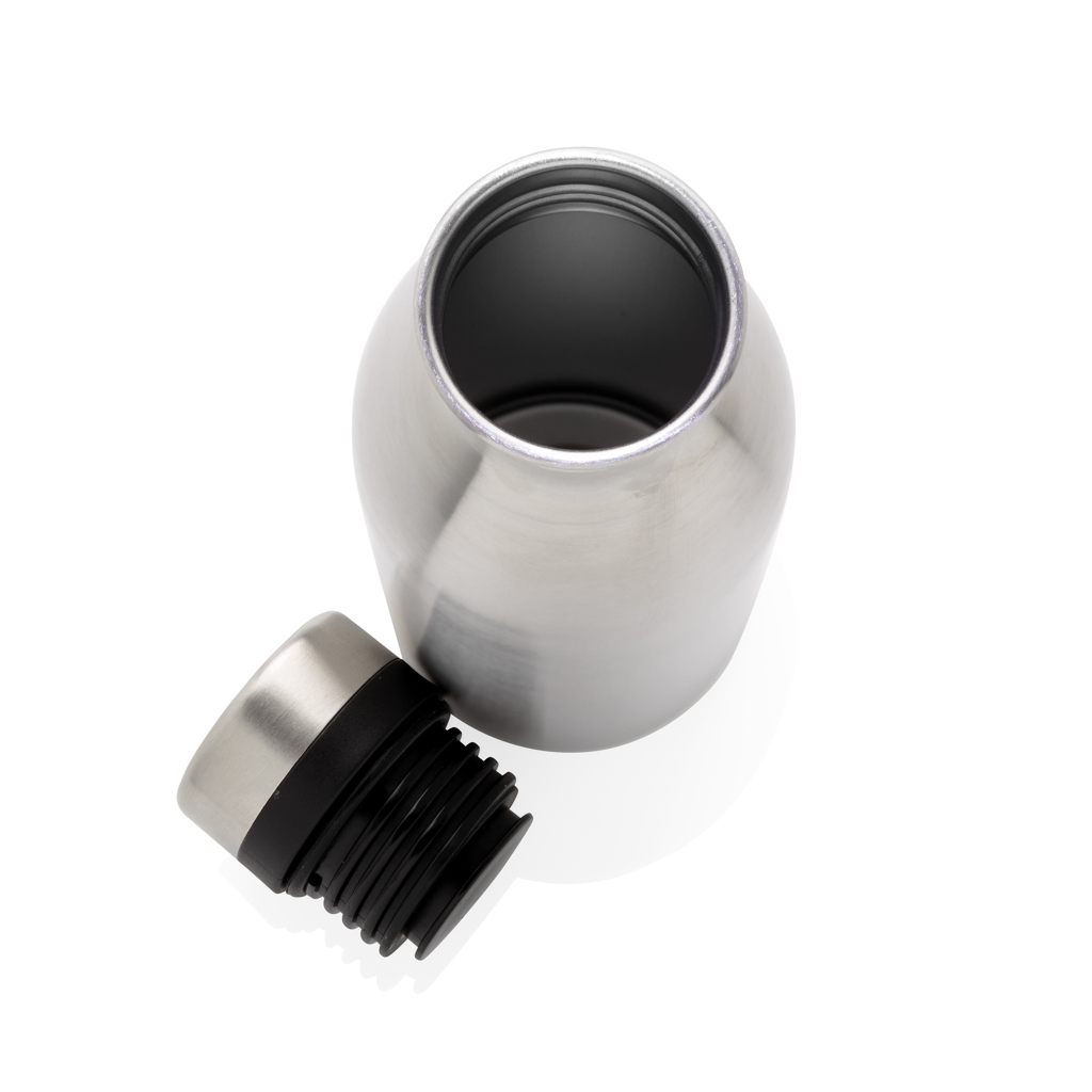 plata Botella de agua de lujo de acero inoxidable reciclado RCS