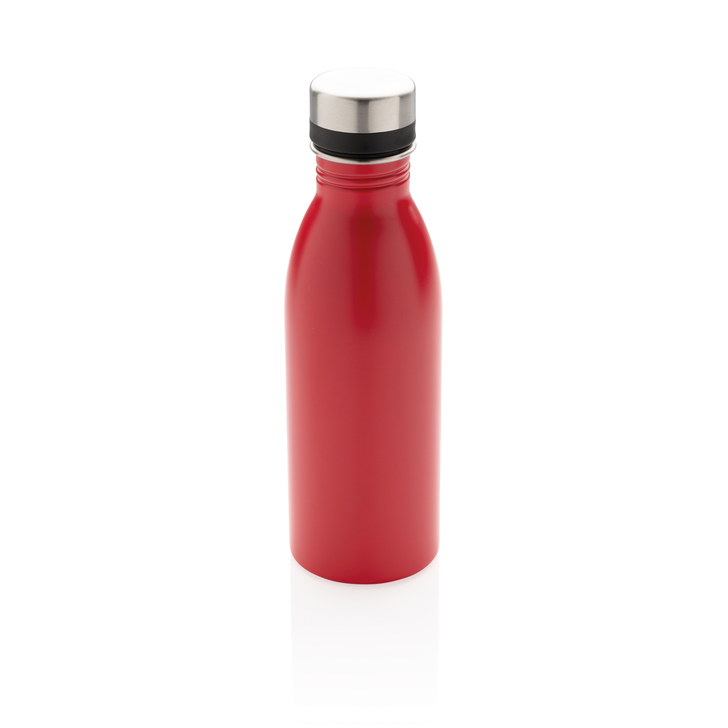 rojo Botella de agua de lujo de acero inoxidable reciclado RCS