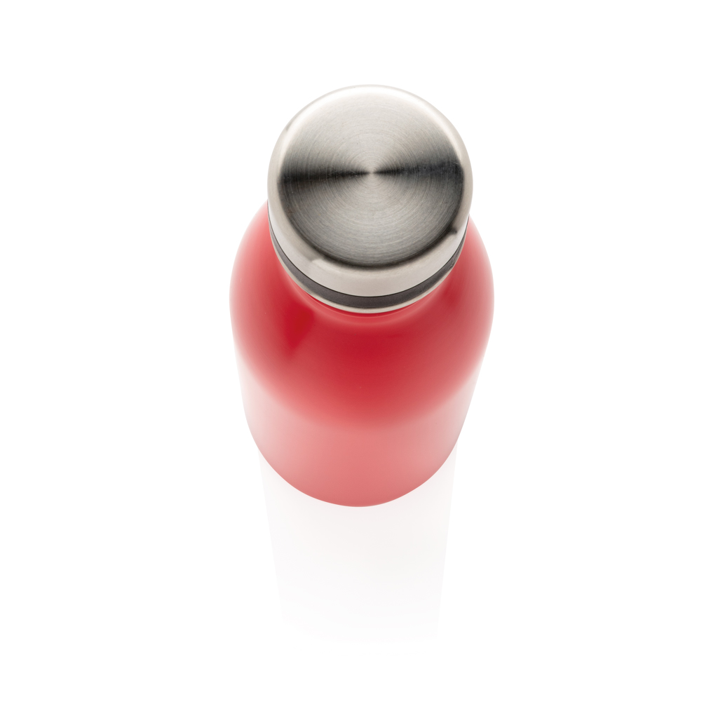 rojo Botella de agua de lujo de acero inoxidable reciclado RCS