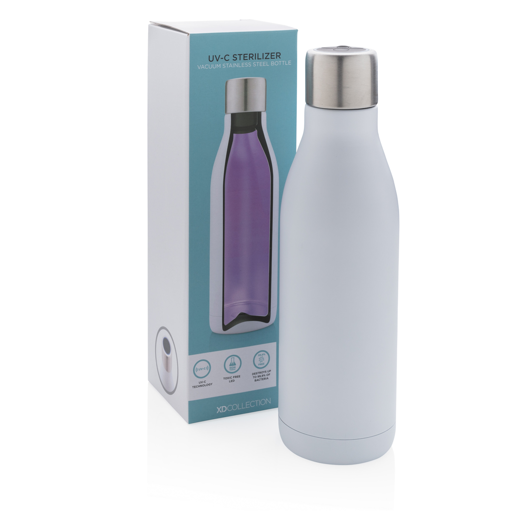 Picture of UV-C steriliser vacuum stainless steel bottle