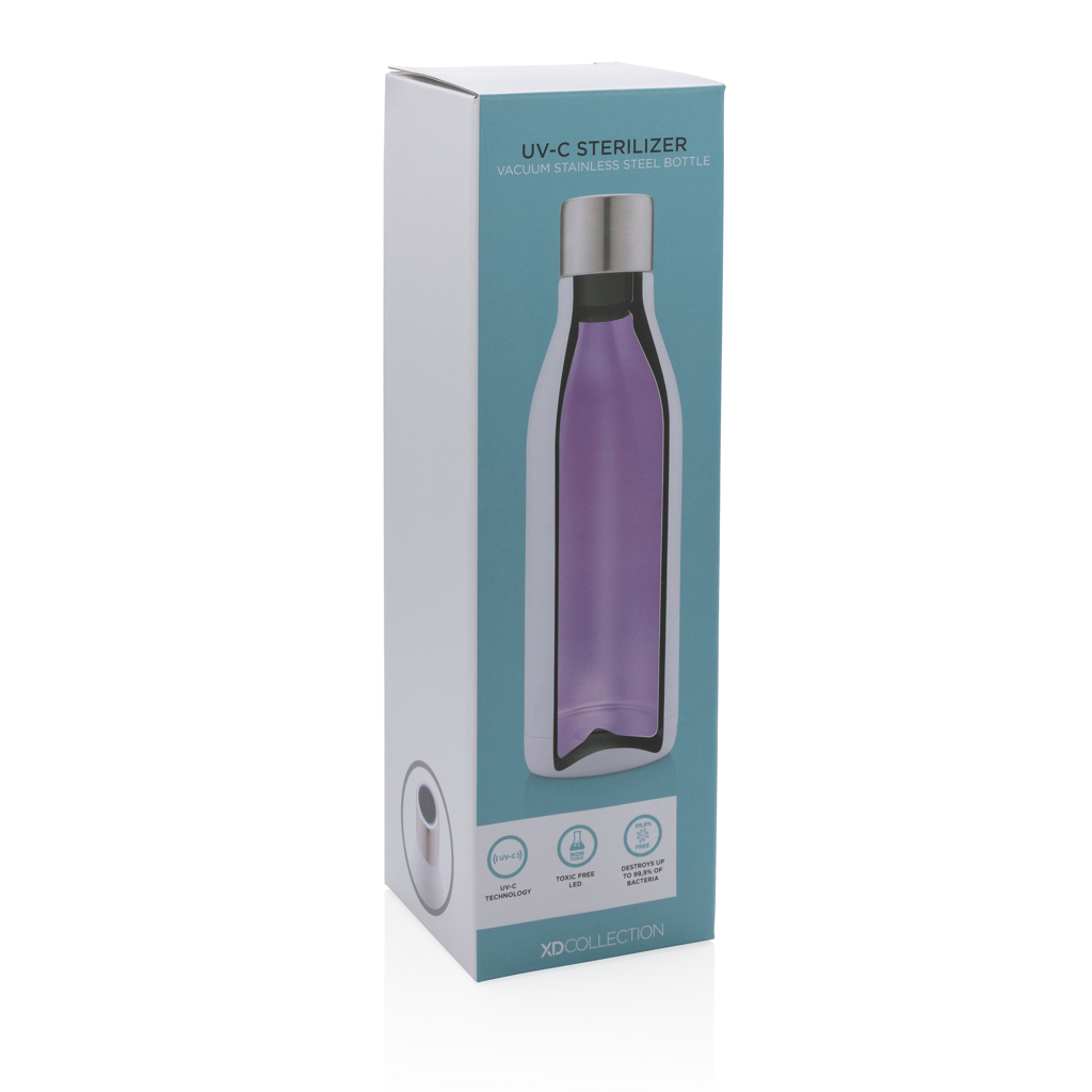 Picture of UV-C steriliser vacuum stainless steel bottle