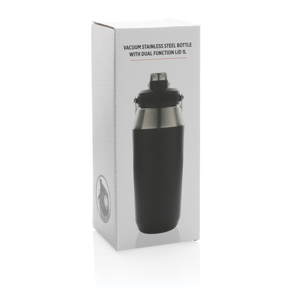 Picture of Vacuum stainless steel dual function lid bottle 1L