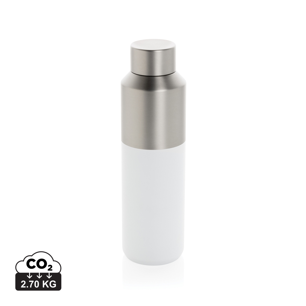 blanco Botella de agua Fluid acero reciclado certificado RCS 600 ml