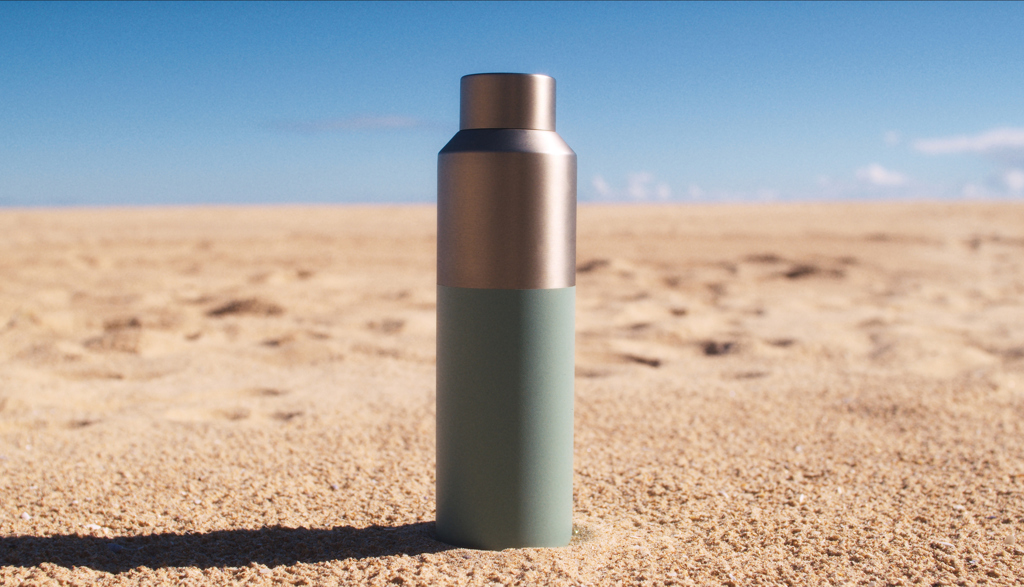 Botella de agua Fluid acero reciclado certificado RCS 600 ml