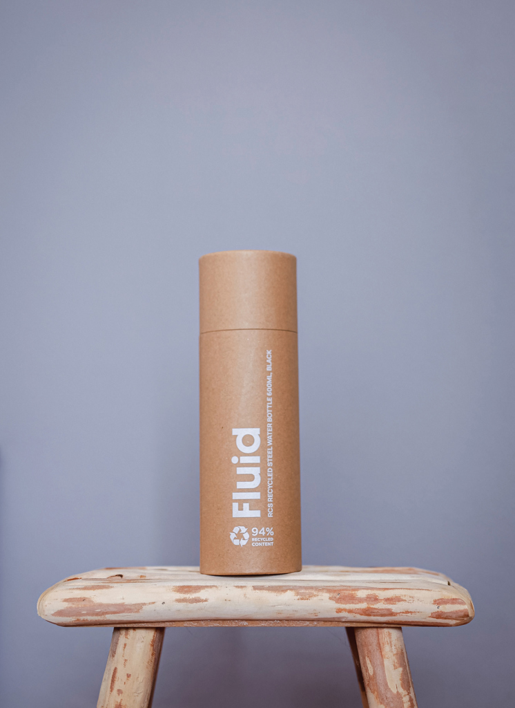 Botella de agua Fluid acero reciclado certificado RCS 600 ml