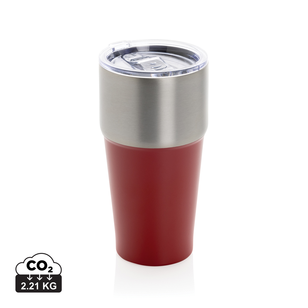 rojo Vaso Fluid acero reciclado certificado RCS 500 ml