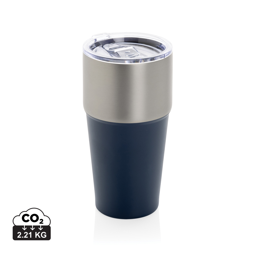 azul marino Vaso Fluid acero reciclado certificado RCS 500 ml