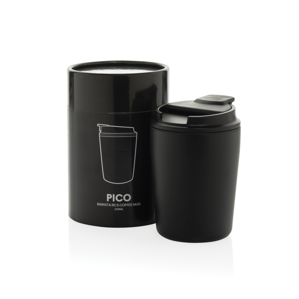 Tasse à café 220ml dans une boite cylindrique Pico Barista