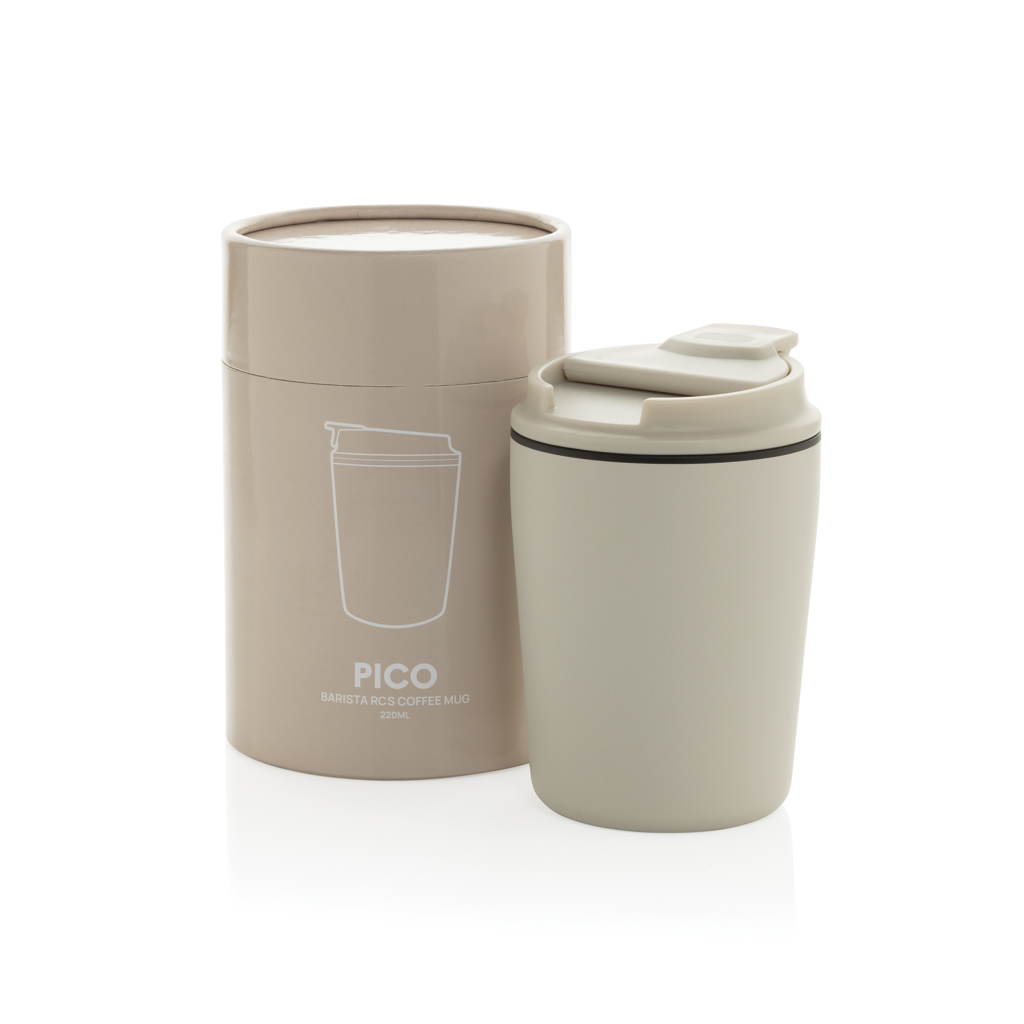 Tasse à café 220ml dans une boite cylindrique Pico Barista
