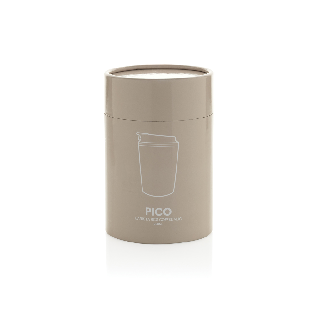 Tasse à café 220ml dans une boite cylindrique Pico Barista