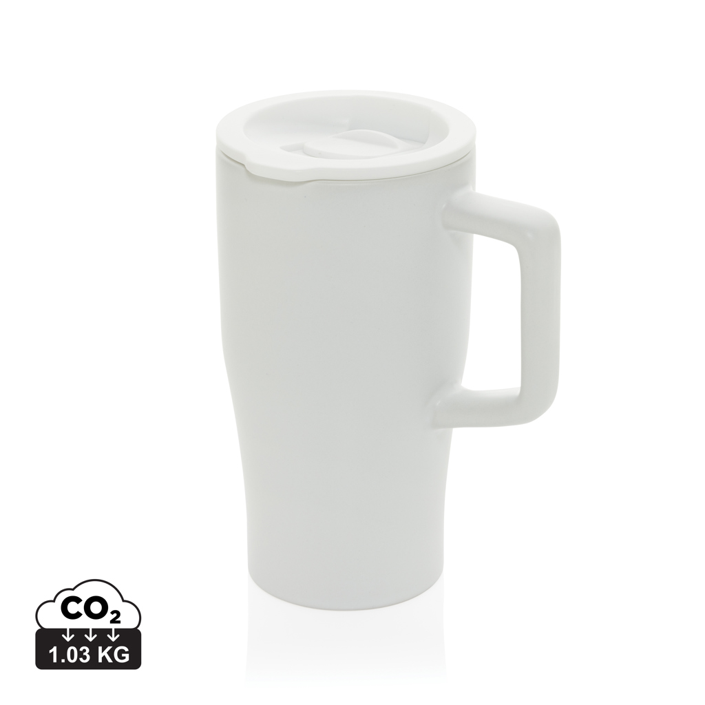 blanco Taza cerámica de lujo 490 ml