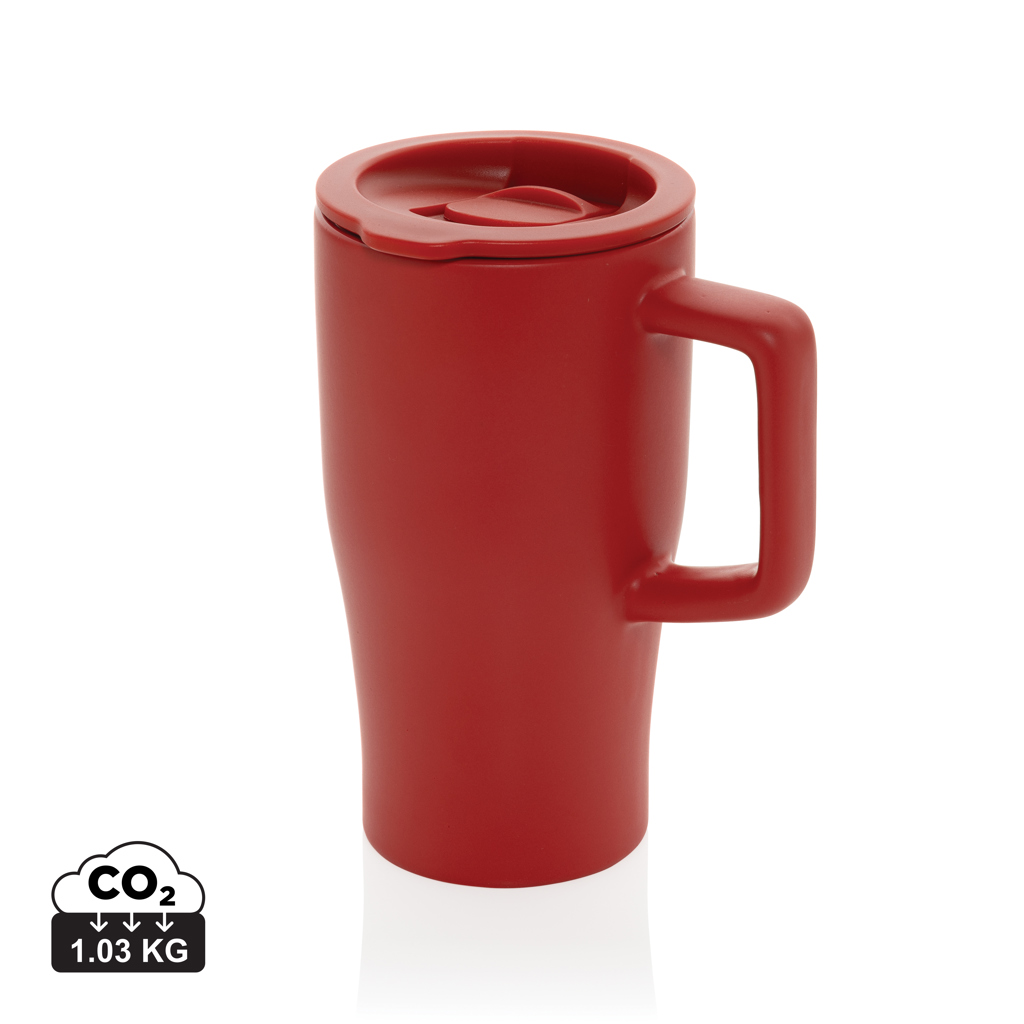 rojo Taza cerámica de lujo 490 ml