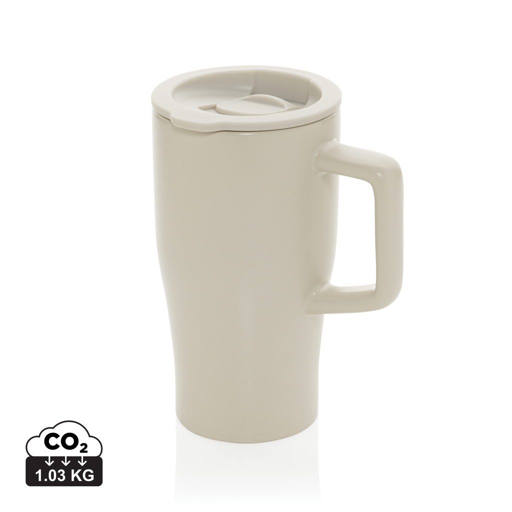 warm brown Taza cerámica de lujo 490 ml