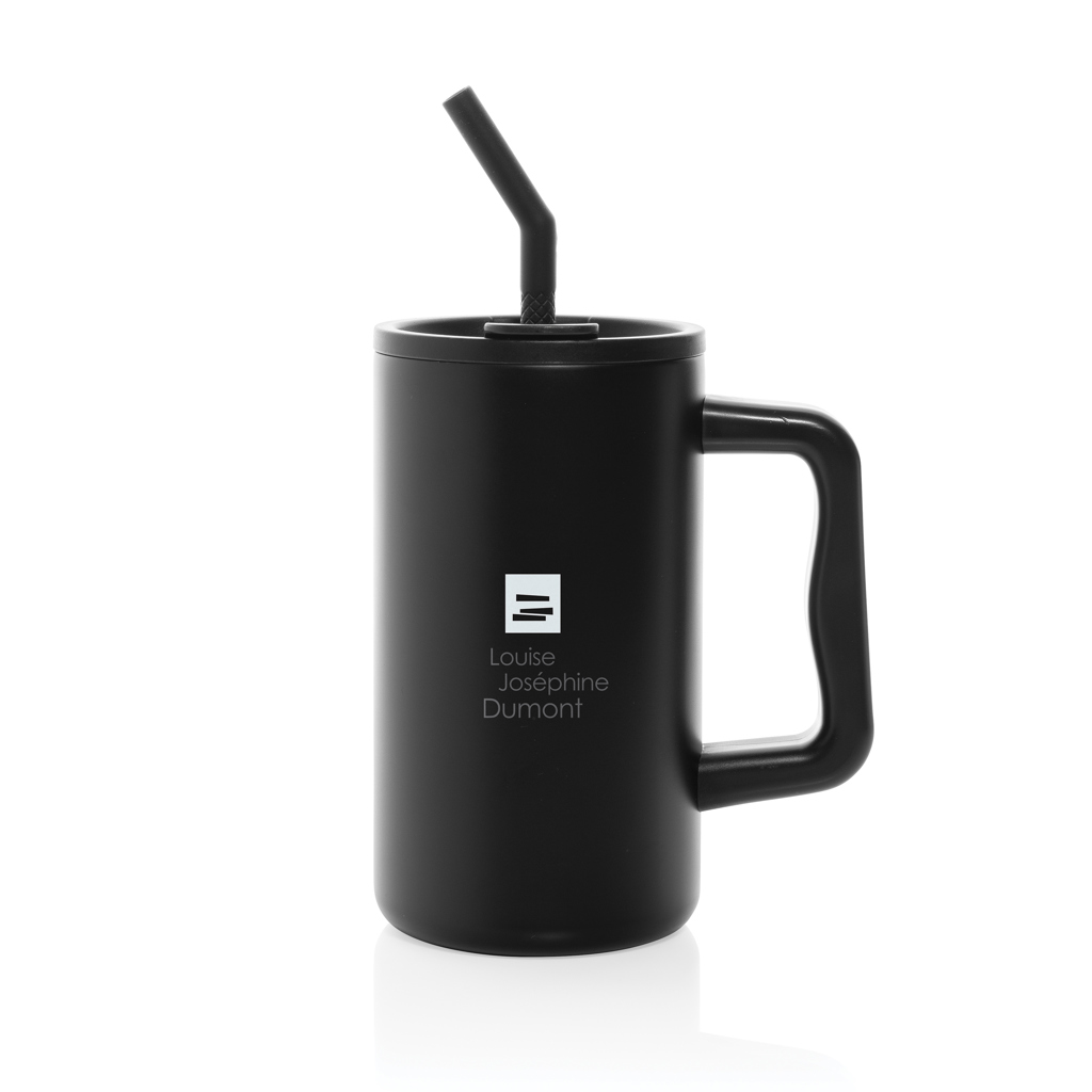 Cube RCS certified recycled steel mug 800ml - brendiran