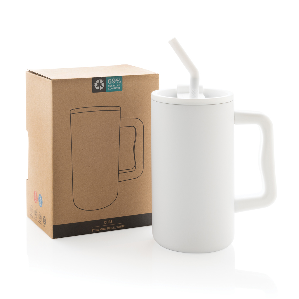 Taza Cube de acero reciclado RCS 800 ml