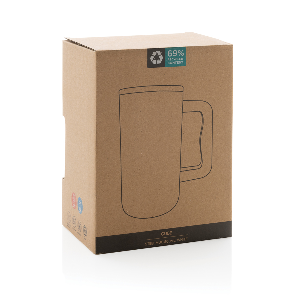 Taza Cube de acero reciclado RCS 800 ml