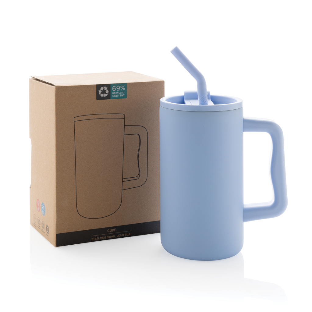 Taza Cube de acero reciclado RCS 800 ml