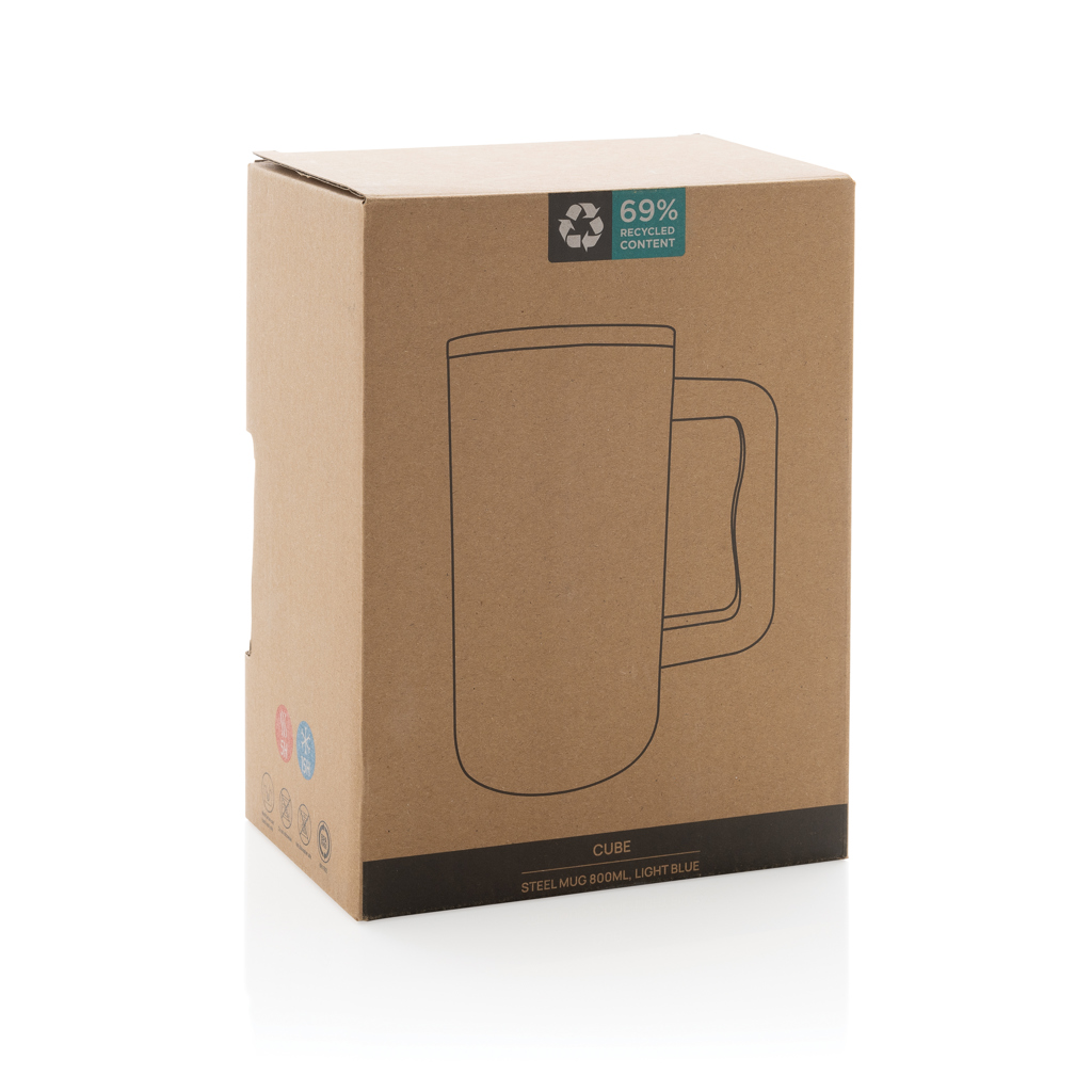 Taza Cube de acero reciclado RCS 800 ml
