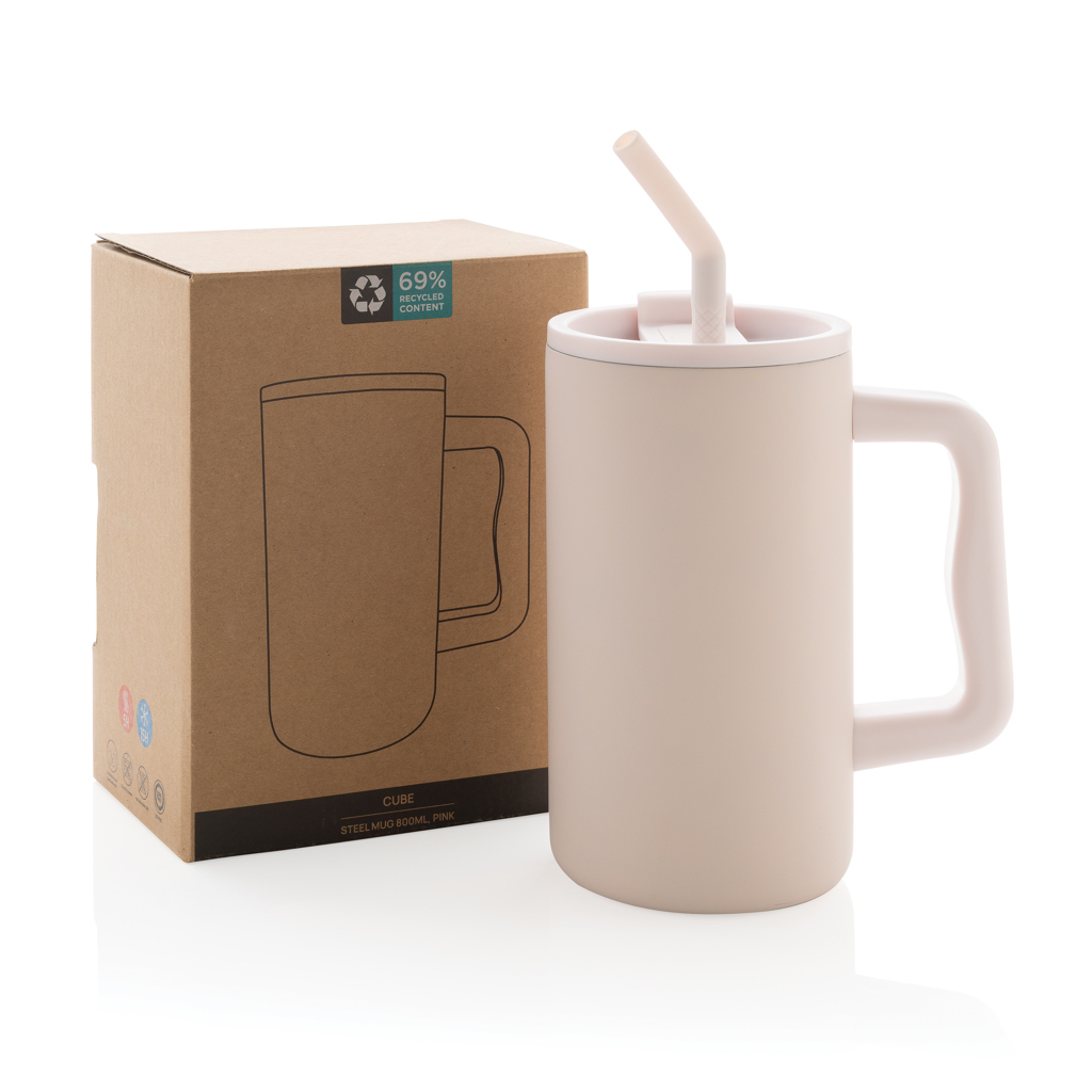 Taza Cube de acero reciclado RCS 800 ml