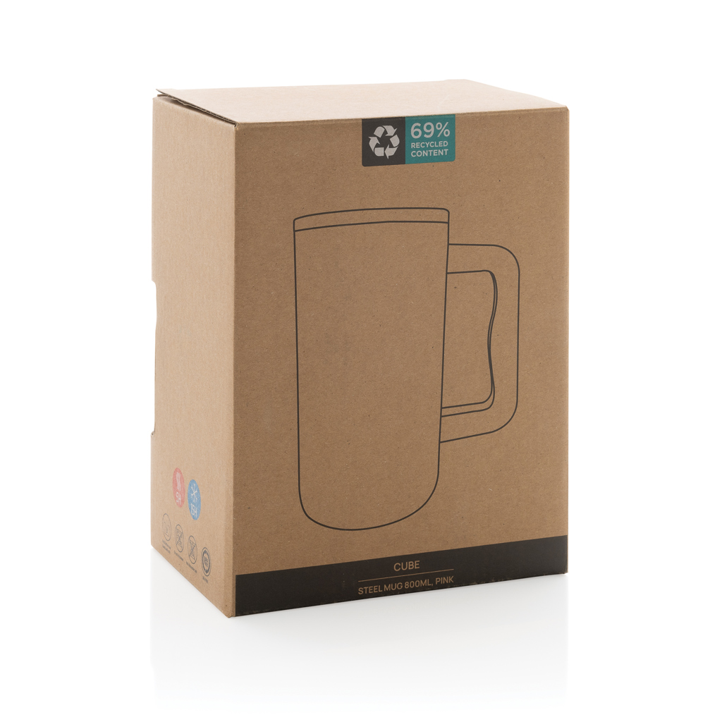 Taza Cube de acero reciclado RCS 800 ml