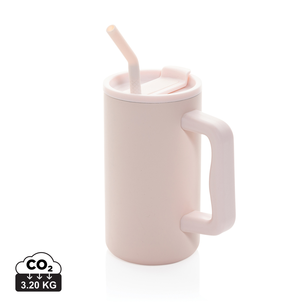 rosa Taza Cube de acero reciclado RCS 800 ml