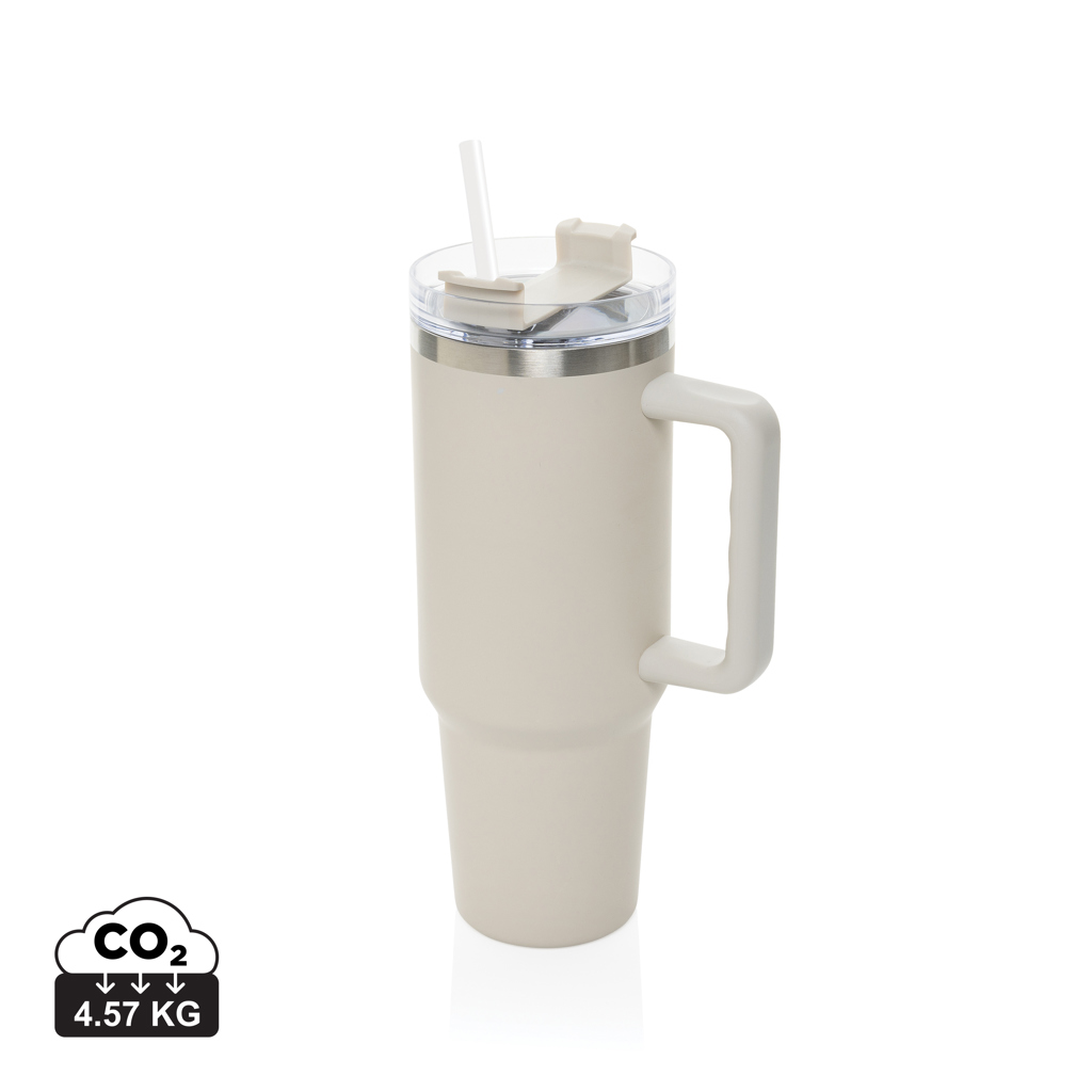 warm brown Vaso de acero reciclado RCS Peakflow 1200 ml