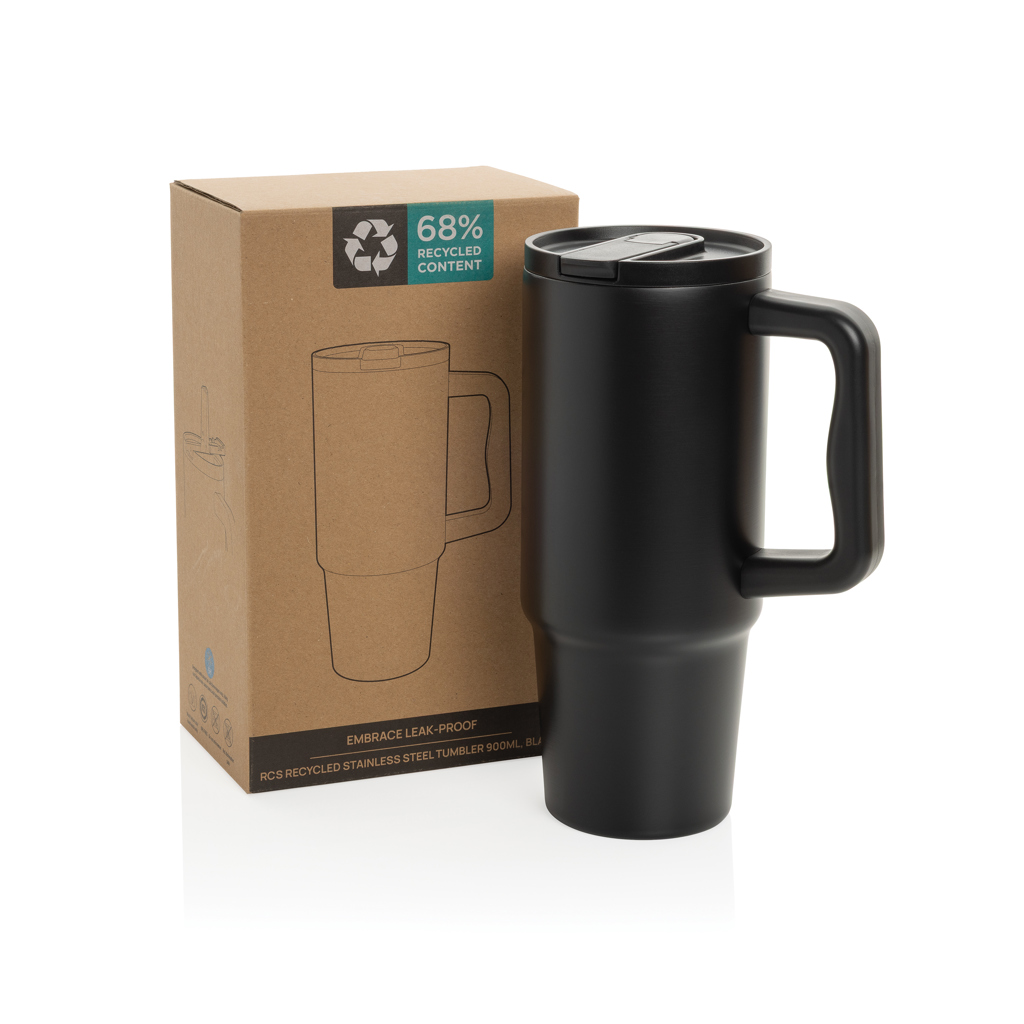 Picture of Embrace Leakproof RCS recycled stainless steel tumbler 900ml