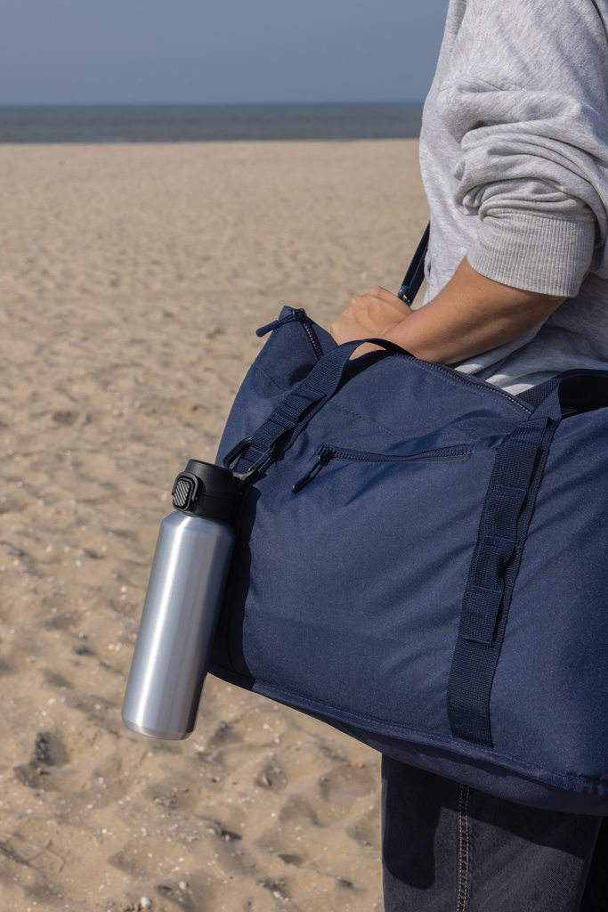 Botella deportiva con cierre de acero reciclado RCS, 600 ml