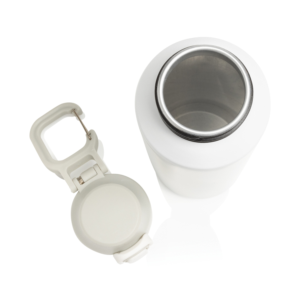 Botella deportiva con cierre de acero reciclado RCS, 600 ml