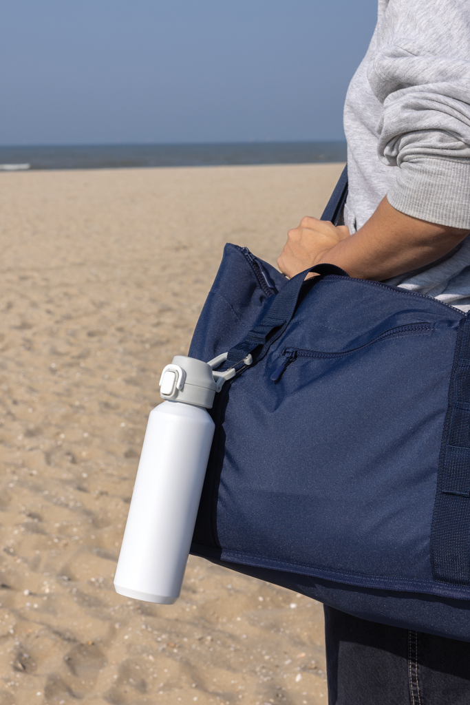 Botella deportiva con cierre de acero reciclado RCS, 600 ml