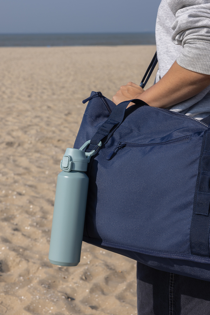 Botella deportiva con cierre de acero reciclado RCS, 600 ml