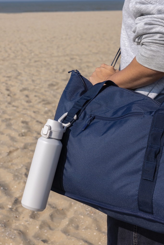 Botella deportiva con cierre de acero reciclado RCS, 600 ml