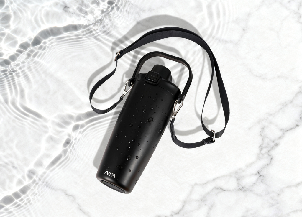 Picture of Avira Ayala RCS re-steel duosip lockable crossbody tumbler