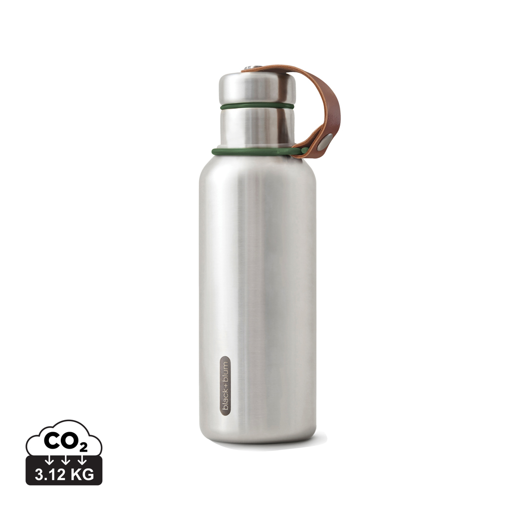 verde oliva Botella de Agua Black+Blum térmica pequeña 500 ml