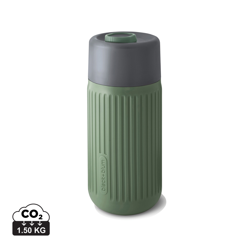verde oliva Vaso de vidrio Black+Blum de 340 ml