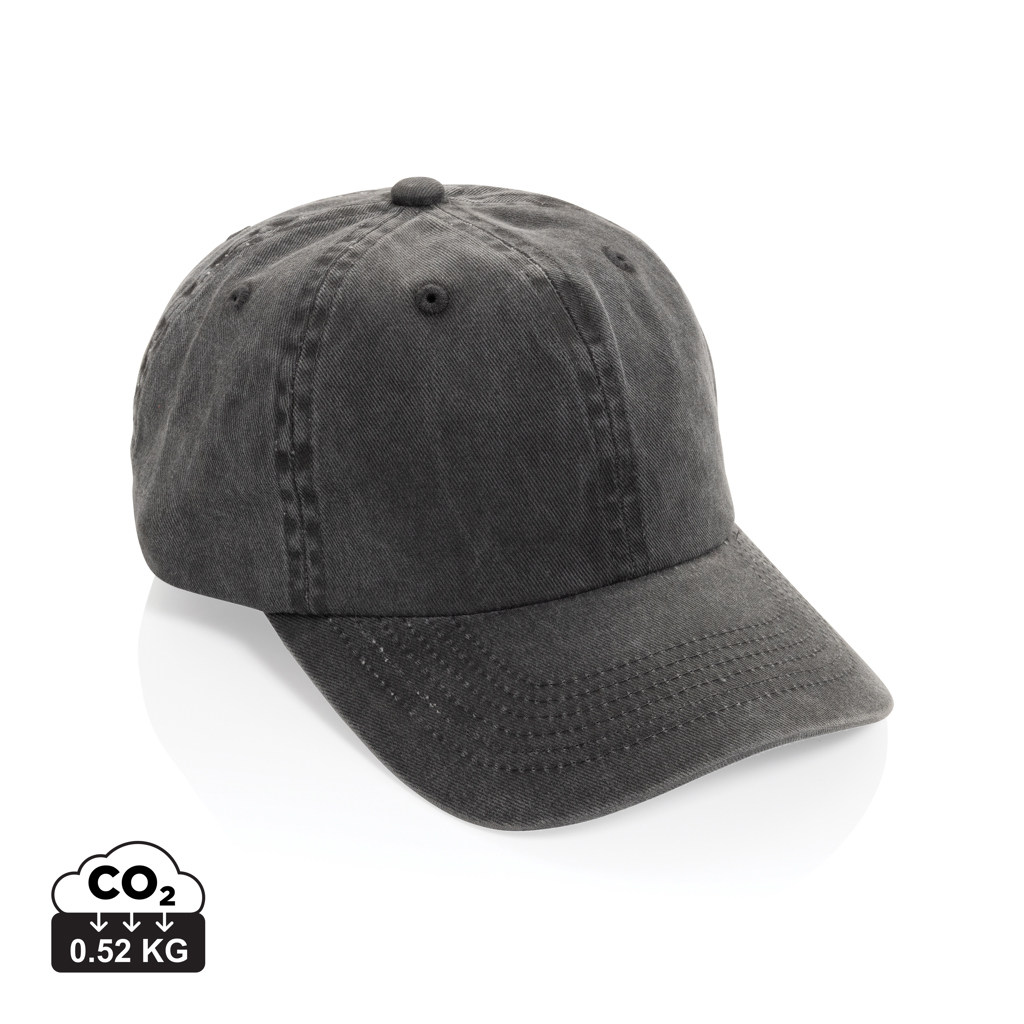 BEAU AWARE™ Washed 6 panel 270gsm cotton twill cap — Pokrývky hlavy