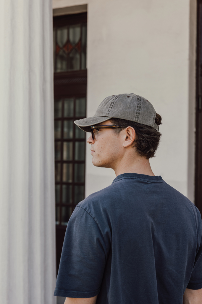 marron Gorra BEAU AWARE™ de sarga de algodón 6 paneles y 270 g/m.
