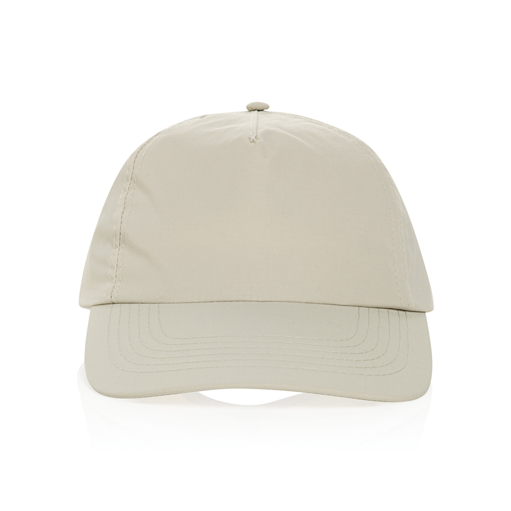 beige Gorra de béisbol KENTO URBAN RCS 5 paneles nailon reciclado