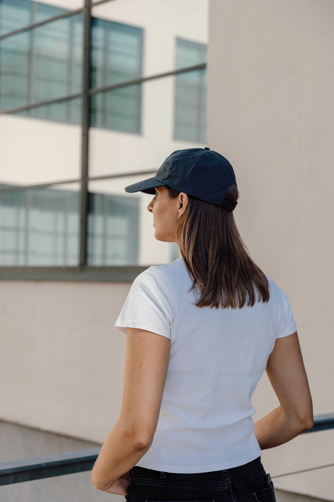 azul marino Gorra de béisbol KENTO URBAN RCS 5 paneles nailon reciclado