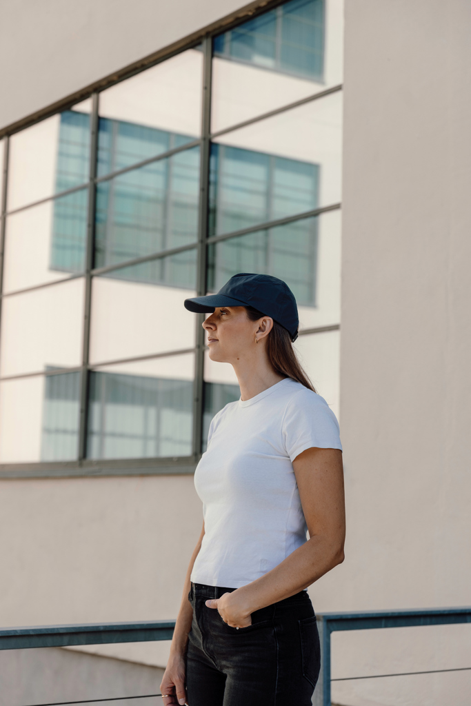 azul marino Gorra de béisbol KENTO URBAN RCS 5 paneles nailon reciclado