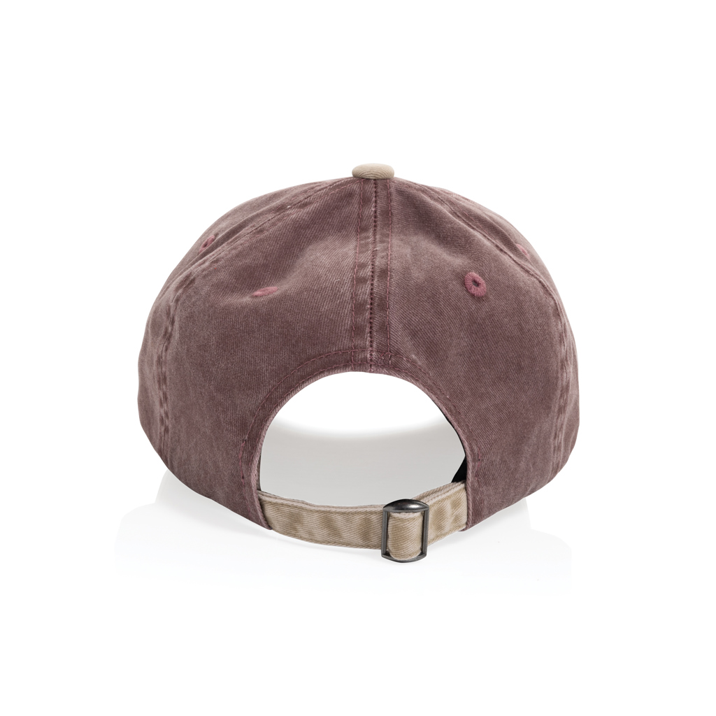 maroon Gorra algodón bicolor 270 g/m² con 6 paneles BEAU AWARE™