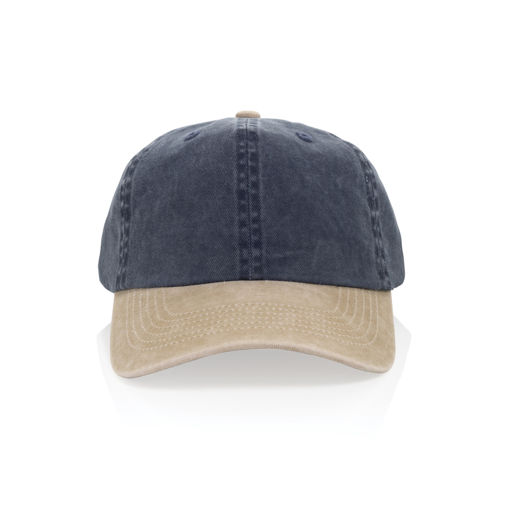 azul marino Gorra algodón bicolor 270 g/m² con 6 paneles BEAU AWARE™