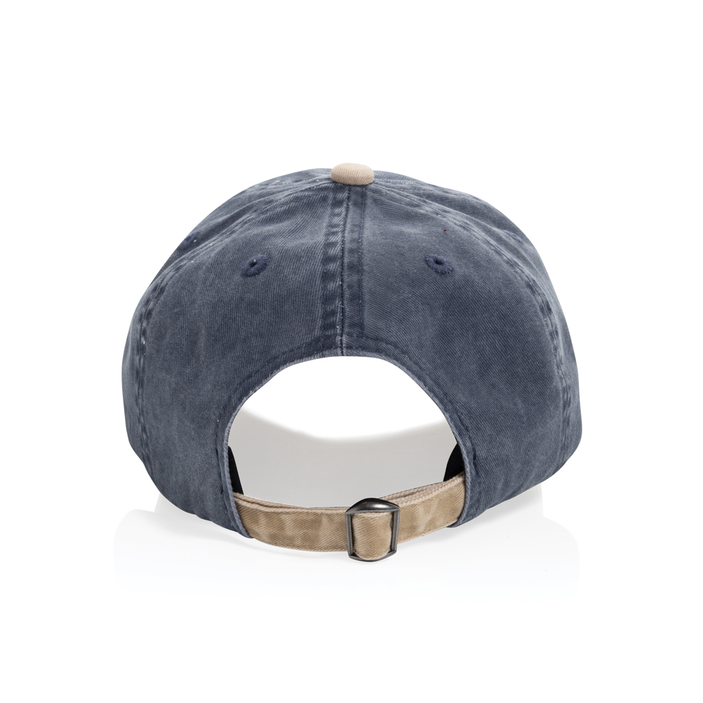 azul marino Gorra algodón bicolor 270 g/m² con 6 paneles BEAU AWARE™